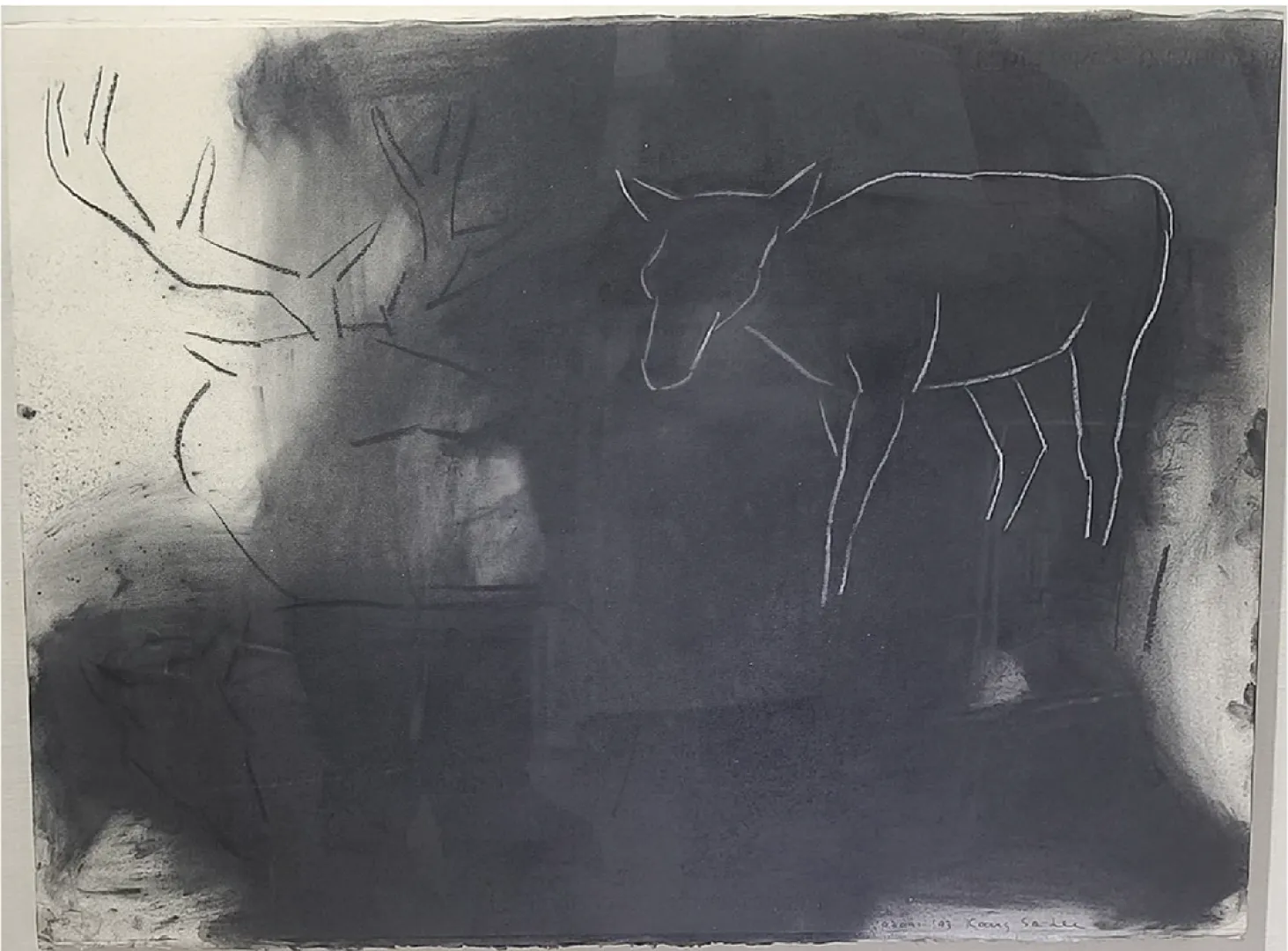 Kang So Lee, Untitled, 1993 Oil on paper, 57 × 75 cm. Courtesy of the artist.