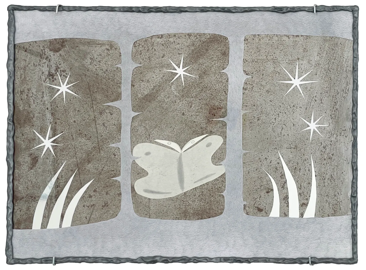 Wang Rui, Untitled, 2022 Graphite, paper, aluminium, non-reflective glass, resin, 50 × 40 cm. Courtesy of BANK