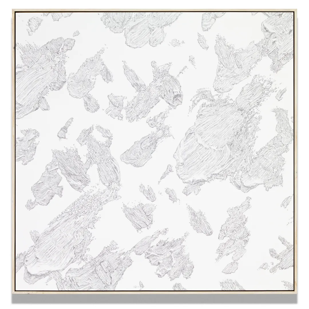 Heavy snow (1), Im Jaehyoung, 2020, pencil on paper, 91x91cm ©Im Jaehyoung