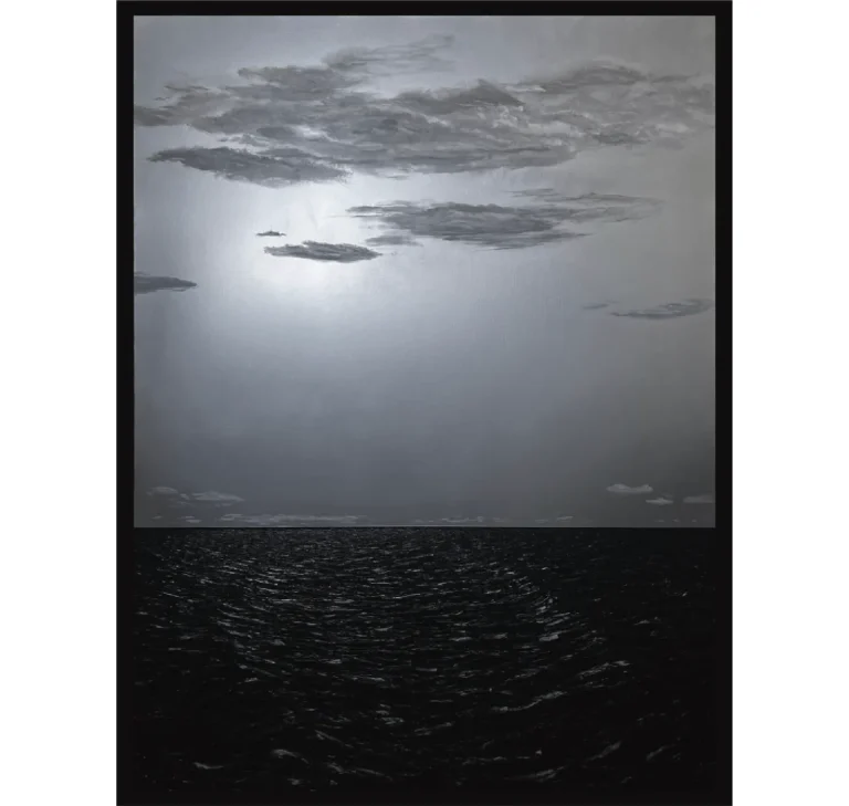 The Crossing 288 by Bao Vuong, 2024 Oil and acrylic on canvas, 200 × 150 cm. © Bao Vuong, courtesy of Verduyn Gallery.